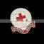 Australian red cross society service award lapel pins,hard enamel cross pin lapel