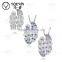 High Quality Designs Couple Pendant Wholesale Silver plated Zircon Couple Necklace