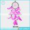The Home Decoration Wedding Gift Dream Catcher Wooden Beads With Pink Feather Indian Dream Catcher