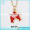 Yiwu Latest Designs Gold Plating Cancer Crab Necklace Jewelry