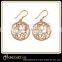 Fashionable earrings white gold jewelry gold earrings for women