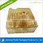 customized Gold PET rectangular cosmetic blister plastic packaging tray with dividers