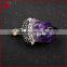 Pave beads wholesale gemstone pendant, aura quartz pendant, fashion raw stone gold dipped amethyst pendants