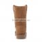 Fashion Women middle boot, suede leather rubber sole lady boot, light weight high leather shoes