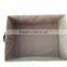 Straw storage/ stock box with leather handles, set of 5