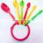 New products 2016 Colorful Portable Silicone Measuring Cups Spoon
