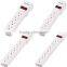6 way VDE Standard electrical power strip socket switch