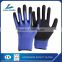 Latex foam coated safety working glove for hand protective