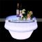 rechargealble led table stand led furniture table with led table with led lighted