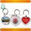 Blank Acrylic Key Chains Insert Photo plastic Keyrings heart Keychain