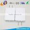 White plastic 5v fast usb home charger power adapter