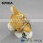 lovely mini brown soft cat type plush keychain