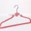 velvet flocked clothes hangers with logo