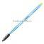 Light blue double sided single makeup brush
