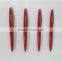 ODM design fancy logo ball point pen, red roller ball pen made in China