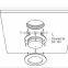 push on/off switch 2w 12v recessed caravan led light