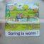 spring in warm 3d pvc epoxy sticker,custom epoxy sticker,epoxy resin sticker