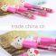 cute hello kitty plastic pen with custom lovely ball pen for kids