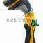 8 Patterns Thumb Control Metal Garden Hose Nozzle Zinc Threaded End