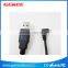 Mini USB Male 90 degree right Angle To USB Male