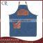 heavy duty canvas barber apron with leather trim for wholesale