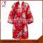 3008 Women Floral Satin Robe