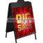 Wholesale Iron Two Sides Advertising Poster Display Stands with Small Round Header