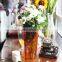 2016 Hot Selling Different Size Colored Clear Glass Vases Flower for Home Decoration