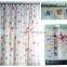fashion Animal design Pink butterfly double swag fabric shower curtain with resin hooks