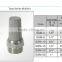 stainless steel/bronze/copper/brass powder sintering filter element