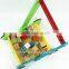 Multi colour Wooden baby walker with blocks
