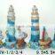 Cute Fashion Design Resin Material Lighthouse Solar Lights