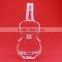 New products popular big mouth glass bottle wine glass bottles flat round glass bottle
