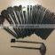 Black Makeup Sets 32pcs Professional Cosmetic Makeup Brush Set with PU Bag