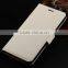 Wholesale litchi magnetic texture flip wallet case for htc one m9+