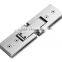 Rectangle 180 degree bathroom mirror glass door clamp/Satin Stainless steel glass door fitting China supplier shower door hinge