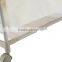 Heavy-duty Rolling Laundry Sorter /Rack/Cart with 2-tier Storage Shelves and Polyester Bag