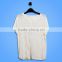 OEM softextile white top shirt girl woman short sleeves emibroidery flower fashion plain shirt