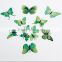 12Pcs 3D Butterfly Wall Sticker / Fridge Magnet Home Decor / removable butterfly wall stickers home decor