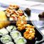 SM1-1105A Momiji disposable Japanese plastic printing food sushi box container tray