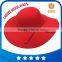 Fashion style ladies hats wide brim red wool cap 100% wool winter floppy felt wool hat