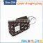 Custom design logo printed kraft paper shopping bag,uv printed black paper bag with handle