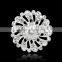 2015 Wholesale Flower Women Imitation White Gold Brooch for Wedding Invitations Prices Cloth Pin