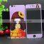 beautiful cartoon mobile phone protective case front and back tempered glass screen protector for iphone 5