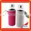 500ml Glass water bottle with silicone sleeve for hot water bottle with custom glass water bottle