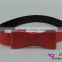 Red ribbon leather belt party belt strap
