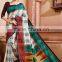 Multi Color Bhagalpuri Silk Saree 2016