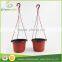 plastic flower hanging flower pots vertical garden pots
