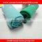 Knitted green color embroidered logo blanket