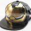 Iron Man cartoon leather snapback hat
